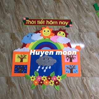 bảng thời tiết mầm non