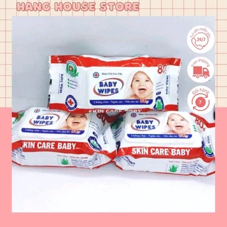 ( SET 10 gói ) Khăn Ướt Baby Wipes 80g.