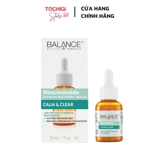 Tinh chất giảm mụn mờ thâm Balance Active Formula Niacinamide 15% Blemish Recovery Serum 30ml