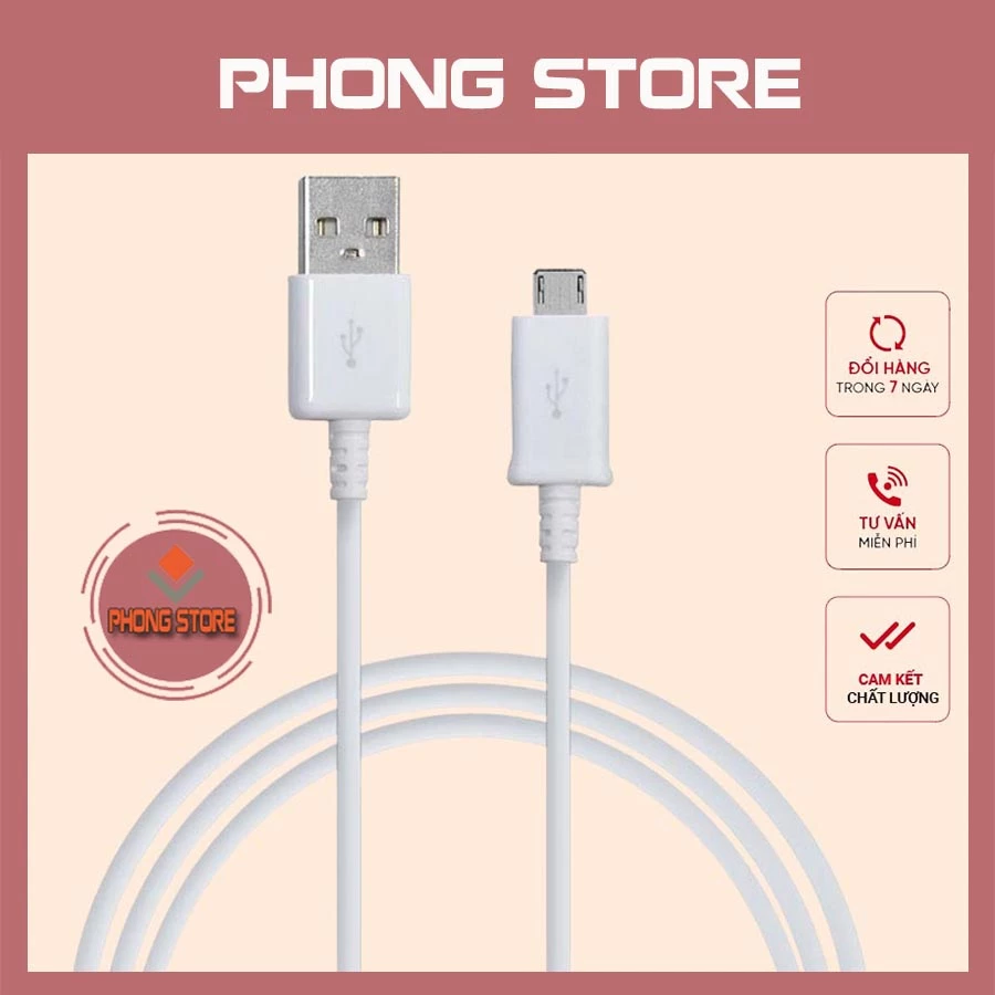 Dây cáp sạc micro usb cho điện thoại Note 5, s6, s7 edge, j7. dây sạc android 2a - phong store