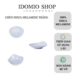 Chén Chấm Nhựa Melamine Màu Trắng