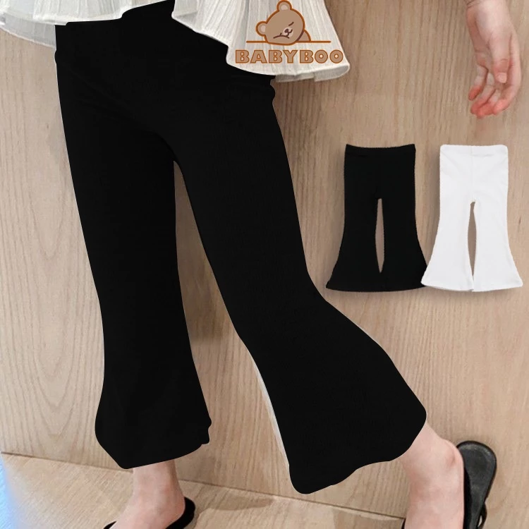 Quần Legging Bé Gái Ống Loe Vải Zip Cao Cấp, Co Dãn Tốt, Dễ Phối Đồ - BabyBoo-LD