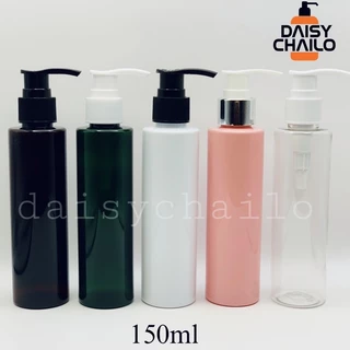 Chai Nhựa 150ml Đủ Màu Dùng Chiết Sữa Rửa Mặt,Tẩy Trang, Kem Dưỡng