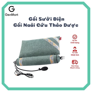 Gối Sưởi Điện Ngải Cứu Thảo Dược, giúp giảm đau nhức cổ vai gáy, chống gù