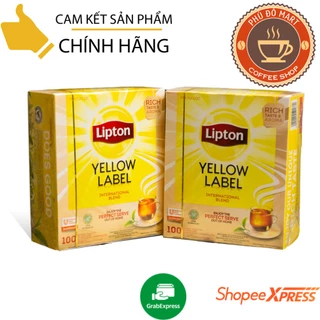 Trà Lipton Nhãn Vàng Hộp 100 Gói Nhúng - hàng Việt Nam sản xuất