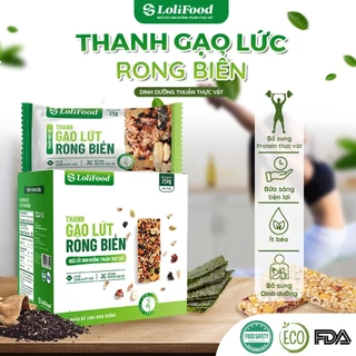 Thanh Gạo Lứt Rong Biển Mix Hạt LoliFood healthy giúp giảm cân [ĂN CHAY ĐƯỢC]