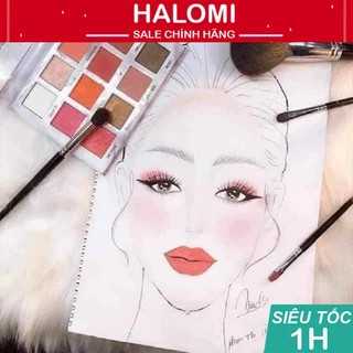 Giấy Face chart makeup thực hành makeup chuyên nghiệp bao gồm 31 mẫu mặt và 11 mẫu mày TRANCI