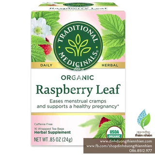 Trà Lá Mâm Xôi Hữu Cơ Traditional Medicinals Organic Raspberry Leaf Tea