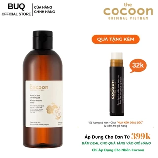 Toner nước bí đao cân bằng da COCOON 310ml thuần chay