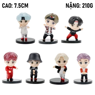 [SET 7 CON] Bộ sưu tập búp bê thần Tượng figure Mô hình nhóm nhạc KPOP BTS Bangtan boys Jin Suga J-Hope RM Jimin V CHIBI