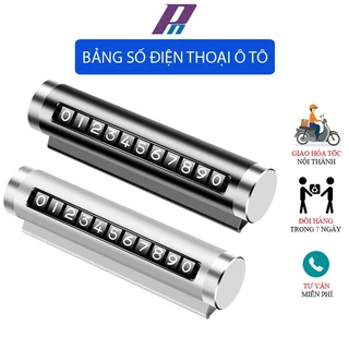 (P33) Bảng Ghi Số Điện Thoại Gắn Taplo Xe Hơi Ô Tô Dạng Gảy Số Chất Liệu Hợp Kim Nhôm