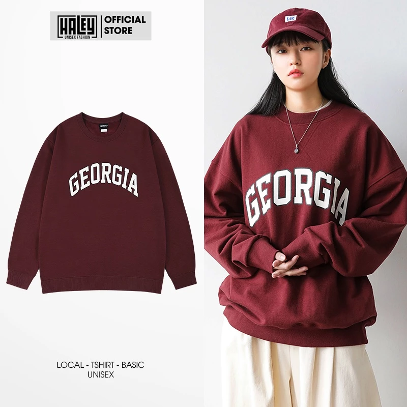 Áo Sweater HALEY GEORGIA Nam Nữ Unisex Cá Tính