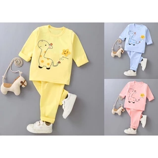 [MẪU MỚI] BỘ DÀI TAY HƯU CAO CỔ CHẤT COTTON MỀM MÁT SIÊU CUTE CHO BÉ YÊU 8-18KG. VIDEO THẬT. XƯỞNG MAY BIBO