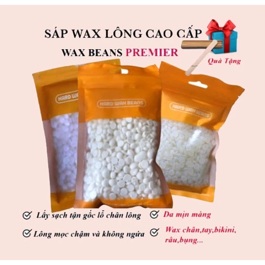 [Sáp siêu bám lông Coconut & Trong suốt] Sáp wax lông nóng hạt đậu dóng cao cấp cho mọi loại da