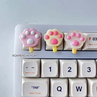 Keycap lẻ bàn phím cơ quà tặng chân mèo đáng yêu