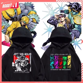 Áo Hoodie Nỉ Anime Jojo Bizarre Adventure, Áo Nỉ Dày Dặn Phong Cách Trẻ Trung Năng Động Form Rộng Nam Nữ Đủ Size