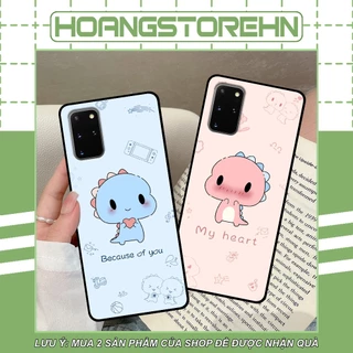 Ốp lưng Samsung S20 / S20 Plus / S20+ / S20 Ultra / S20 FE in hình in couple khủng long chibi cute dễ thương