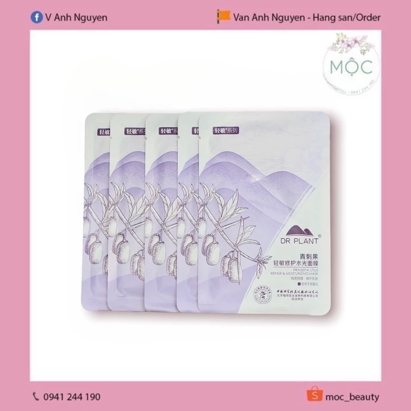 Mặt nạ Dr plant quả gai làm dịu và phục hồi da (No box) - moc_beauty