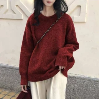 Hàng Sẵn_ Áo len sweater tron giản dị phong cách thời trang Hadu shop