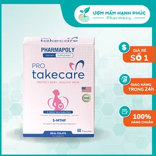 Viên uống PRO TAKECARE [Date Mới 2026] [hộp 60] Bổ sung dưỡng chất cho phụ nữ mang thai ( 5-MTHF )