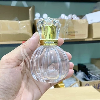 Chai lọ đựng nước hoa thủy tinh cao cấp 50ml bầu tròn kiểu dubai dạng xịt