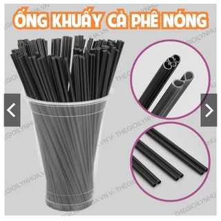 Ống khuấy cà phê,cho cà phê nóng, ống hút tăm 2 tia hút giảm nóng 500gr