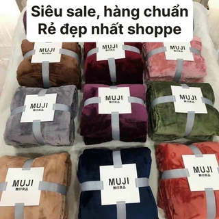 Chăn lông tuyết Muji siêu mềm mịn, chăn lông tuyết cao cấp [giadung_hang]