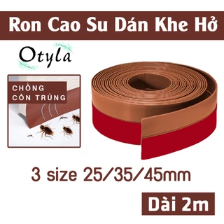 Ron (Gioăng) Cao Su Dán Khe Hở Chân Cửa - Chống Bụi, Chống Nước, Giảm Tiếng Ồn, Ngăn Côn Trùng Otyla