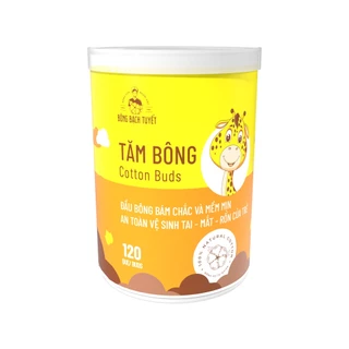 TĂM BÔNG MERIGO  HỦ TRÒN 120 QUE