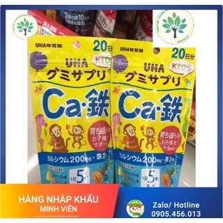 Kẹo dẻo bổ sung DHA, CANXI VÀ SẮT, VITAMIN cho bé Nhật Bản