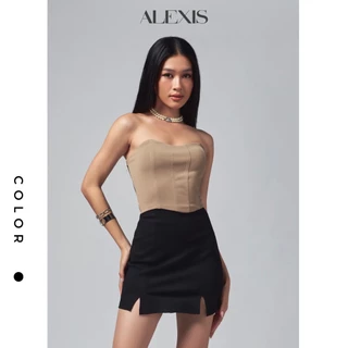 Chân Váy Đen Ngắn Xẻ Tà - Black Mini SKIRT - ALEXIS