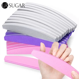 Set 10 dũa móng tay UR SUGAR hai mặt 100/ 180 grit chất lượng cao chuyên nghiệp