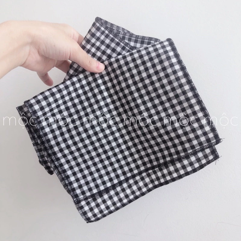 khăn rằn caro cho bé (dài 1m, ngang 20cm) phụ kiện đi kèm đồ bà ba siêu cưng cho bé