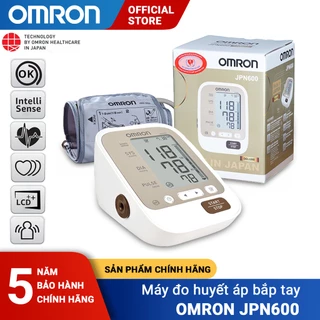 [Sản Xuất Tại Nhật Bản] Máy đo huyết áp bắp tay Omron JPN600 | Màn Hình LCD , Cảm Biến Định Vị - Bảo Hành 5 Năm