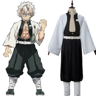 Slayer Demon Kimetsu No Yaiba Gió Trụ Sanemi Shinazugawa Bộ Trang Phục Cosplay