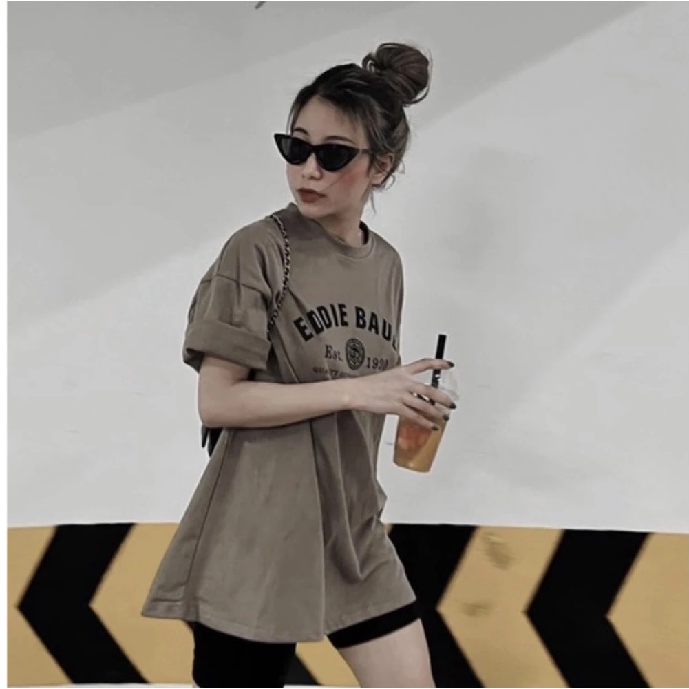 Áo thun phông nam nữ tay lỡ form rộng unisex chữ chất liệu cotton mát mẻ