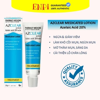 AZCLEAR Action Medicated Lotion 20% Azelaic Acid Giảm Mụn Mờ Thâm