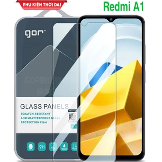 Cường lực Gor Redmi A1 / A2 / A2+ / Redmi A3 trong suốt trơn mượt hạn chế vân tay tặng keo hở mép