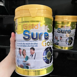 Sữa phục hồi sức khỏe Goldlac Sure Gold 900g, Dành Cho Người Già Tăng Sức Đề Kháng và Phục Hồi Sức Khỏe, ăn ngủ ngon