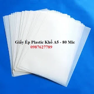 Giấy Ép Plastic Khổ A5 - 80 Mic 100 tờ