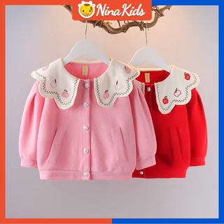 Áo Khoác Cardigan Thời Trang Mùa Đông Cho Bé Gái 0-4 Tuổi