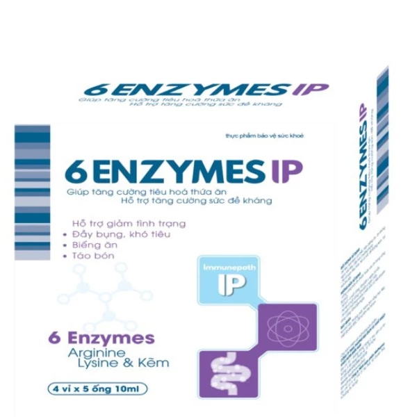 Enzyme tiêu hoá 6 ENZYMES IP tăng cường tiêu hoá thức ăn và tăng sức đề kháng