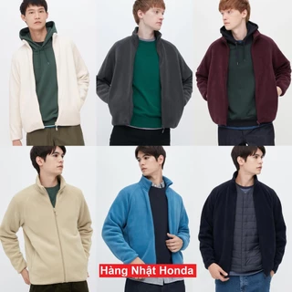 [Auth Uniqlo] Áo Nỉ Dạ Lông Cừu Khóa Kéo Nam - Tag Nhật