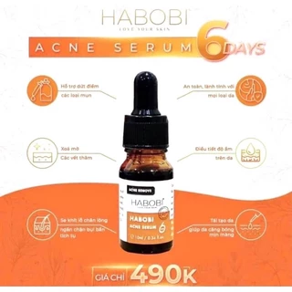 [Chính hãng] Serum giảm mụn, kiềm dầu, se khít lỗ chân lông, sáng da mờ thâm 6day Habobi