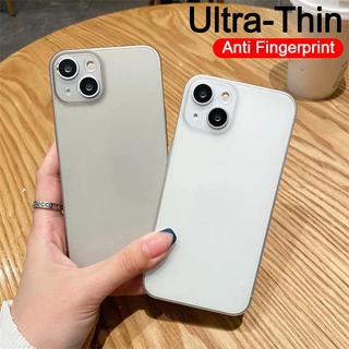 Ốp lưng nhám siêu mỏng chống sốc bảo vệ camera cho iPhone 14 Plus 13 Pro Max 13 Mini