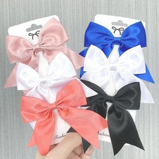 RAINBOW BOWS Set 3 Kẹp Tóc Nơ Dễ Thương Cho Bé Gái