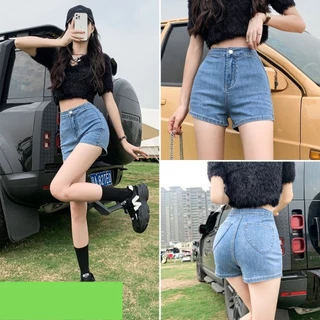 Quần jeans nữ, quần short jeans ngắn basic màu xanh đủ size S M L SKUQ-18B she.boutique90