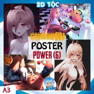 Poster A3 Cao Cấp Treo Tường Power (6) Anime Manga Chainsaw Man By 2D Tộc Shop