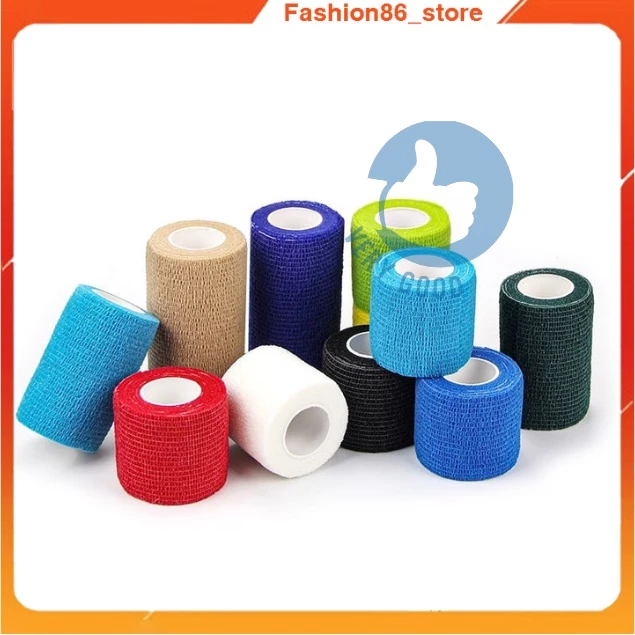 Băng keo thể thao bảo vệ quấn cổ tay chân bó gối tự dính chống chấn thương khi thi đấu đá bóng luyện tập thể thao