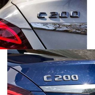 Logo Chữ Nổi C200 Dán Xe Mercedes Hàng Có Tem Hãng